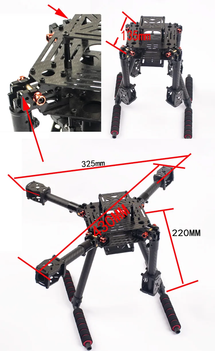 Flyroun LX350 PRO 350mm drone  – Drone Gimbal For Mirrorless Bewertung und Preis