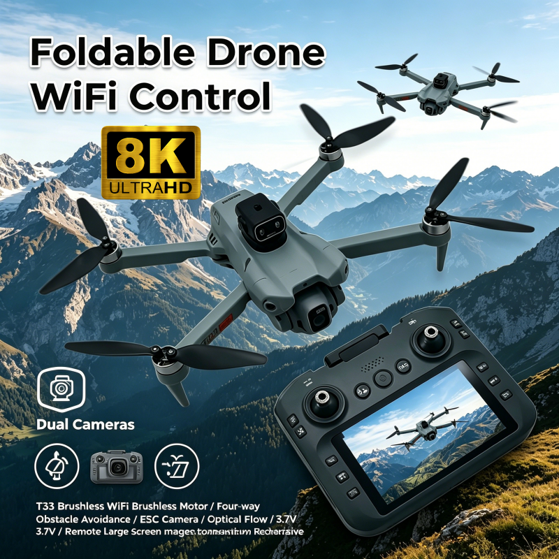 2026 New T33 RC Drone 8K Camer – Drone Gimbal 3 Axis Bewertung und Preis